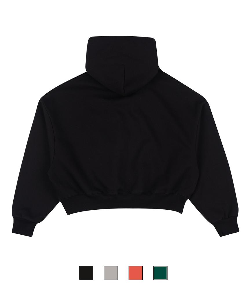 Crsd Lettering Crop Hoodie