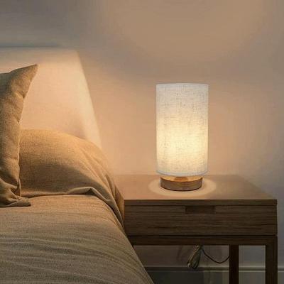 Wooden Table Lamp or Bedside Table Lamp for Bedroom, Guest Room ,office Room,