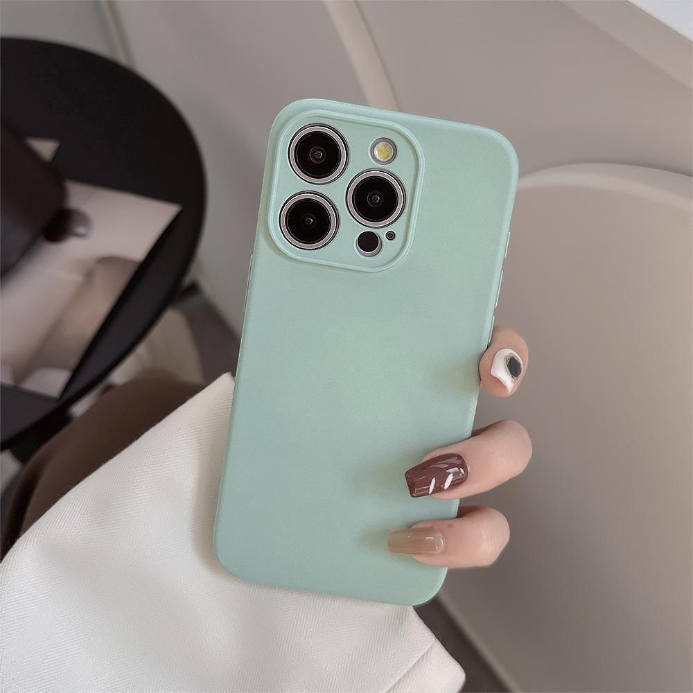 "High-Grade Liquid Silicone Case for iPhone 11/12/13/14 Pro/15/16 - Solid Gray"