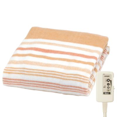 LifeJoy Electric Made In 130cm X with Timer and Room Temperature Keeps Head Cool and Feet Blanket, Japan, Orange, 80cm, Washable, 8-Hour Sensor, Warm,