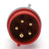 BAAJ-Industrial Waterproof Socket 5PIN 32A Plug And Connector Wall Mount EU Standard Electrical Connection EU PLUG