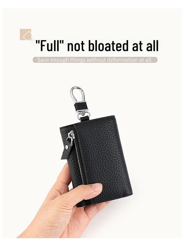 Genuine Leather Multifunctional Key and Coin Holder for Men and Women