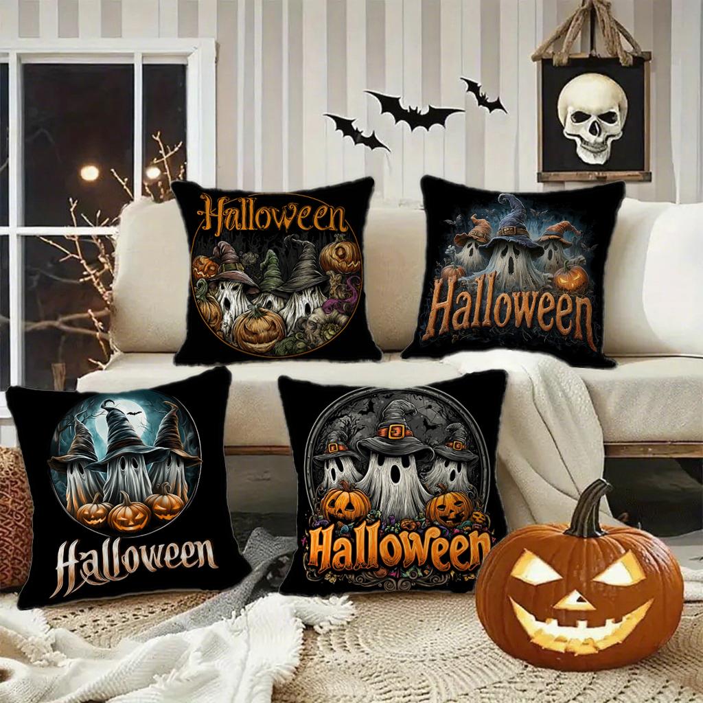 Halloween-Themed Pillowcases For Homesuitable For Sofa Car Bedroom Decorative Cushion Cover Pillow Cover