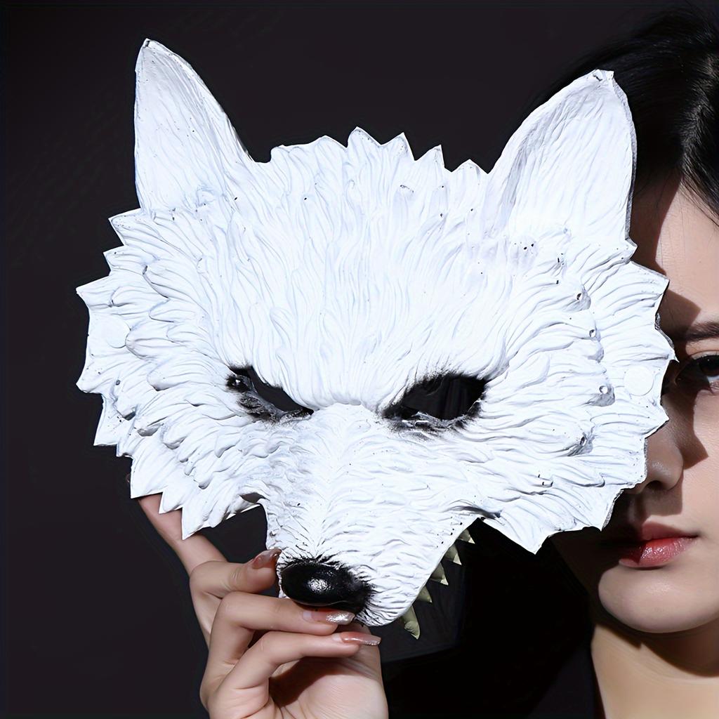 1ks Maska bílého vlka Párty doplňky Dárky Pro ni/pro něj Sváteční dekorace Mardi Gras Dekorace Kostým Cosplay Produkty