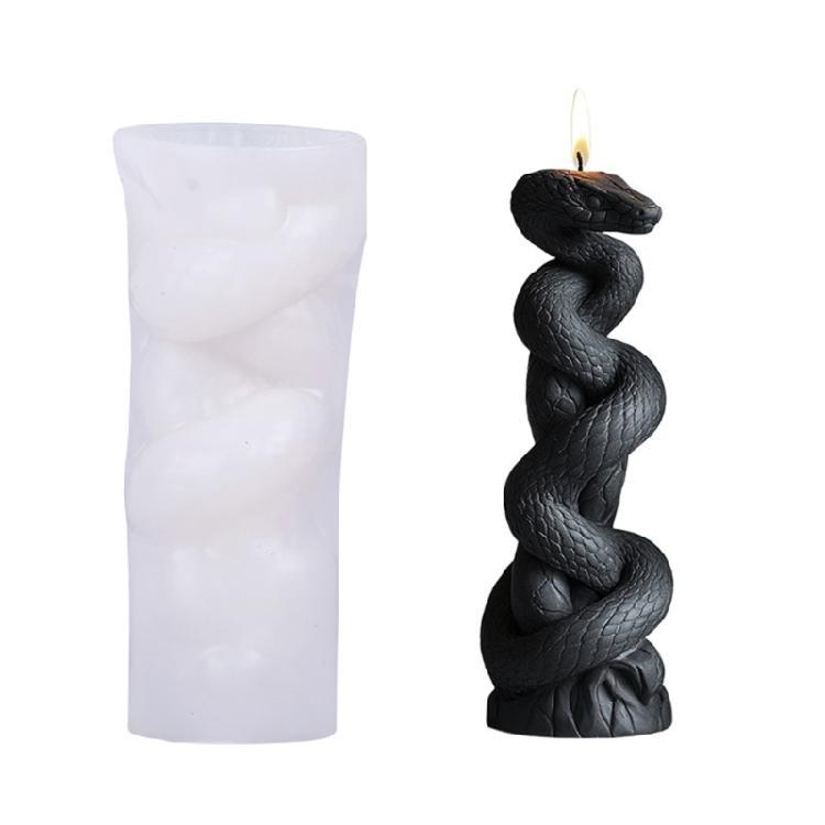 Candle Molds Castings Molds Epoxy Resin Molds Spirals Snake Pillar Silicone Moulds Plasters Molds Ornament Molds