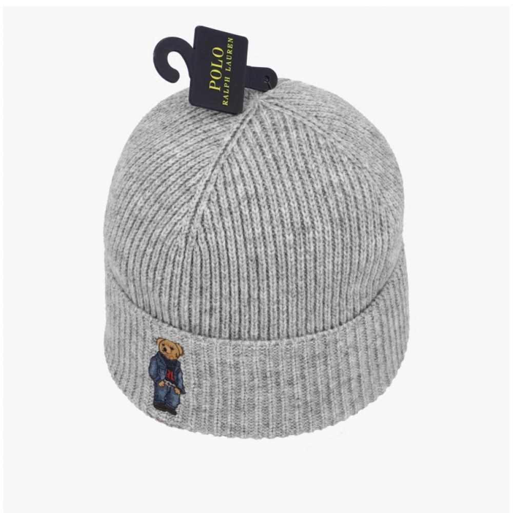 Polo Ralph Lauren Solid Denim Bear Knit Beanie Pc1463 032