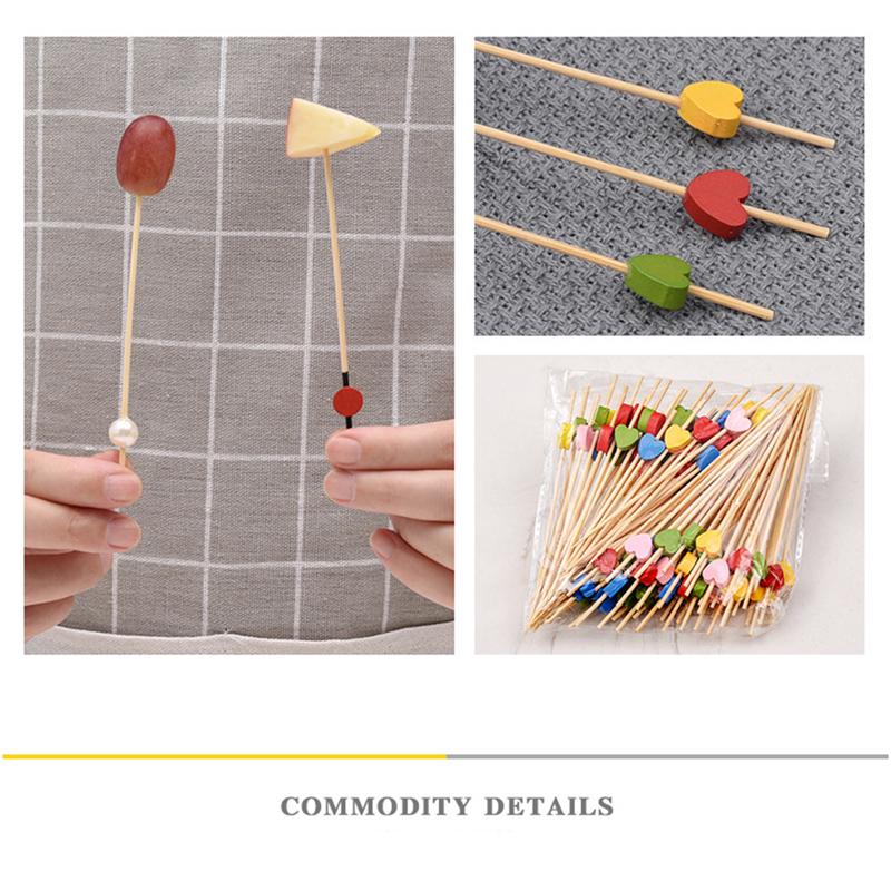 Disposable Bamboo Fork Party Buffet Fruit Fork Party Dessert Stick Forktableware