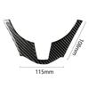 Copertura Decorativa per Volante Interno Stile Fibra di Carbonio Adatta per Mazda 3 Axela 2014-2017