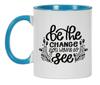 Inkdotpot Be The Change You Want To See GYM Fintess Freak Lover Inspirational Quotes 11oz