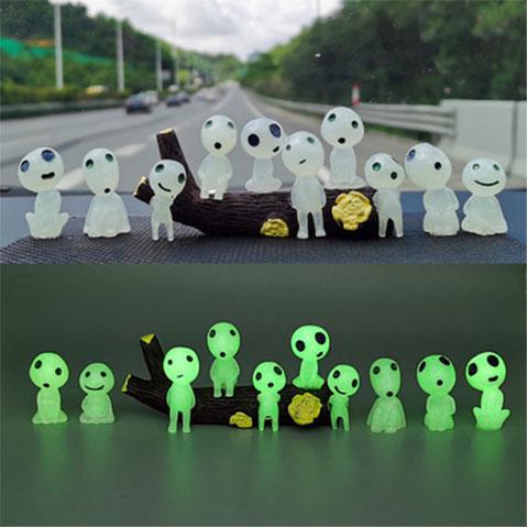 3D Night Light Doll Miniature Christmas Landscape Doll Home Decoration Gift Living Room Halloween Room Decoration Luminous Elf