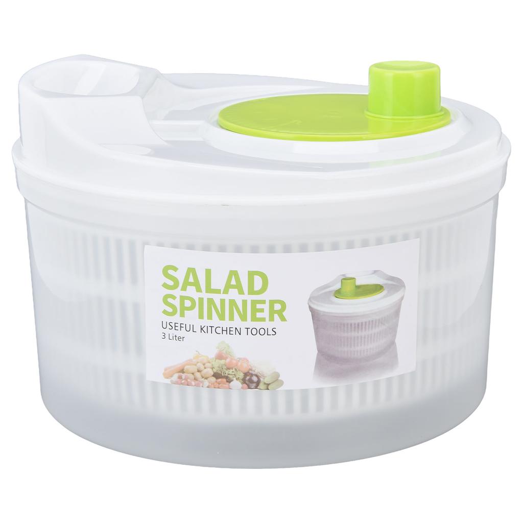 Salad Drainer Multifunction Large 3L Vegetable Dryer with Bowl and Colander for Cooking
