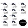 2PCS 240W Heavy Duty DC5.5x2.1mm Power Jacks Plug Adapter DC5525 Female Plug for Multiple Devices DC7.4x5.0HP/DC6.5x4.4mm