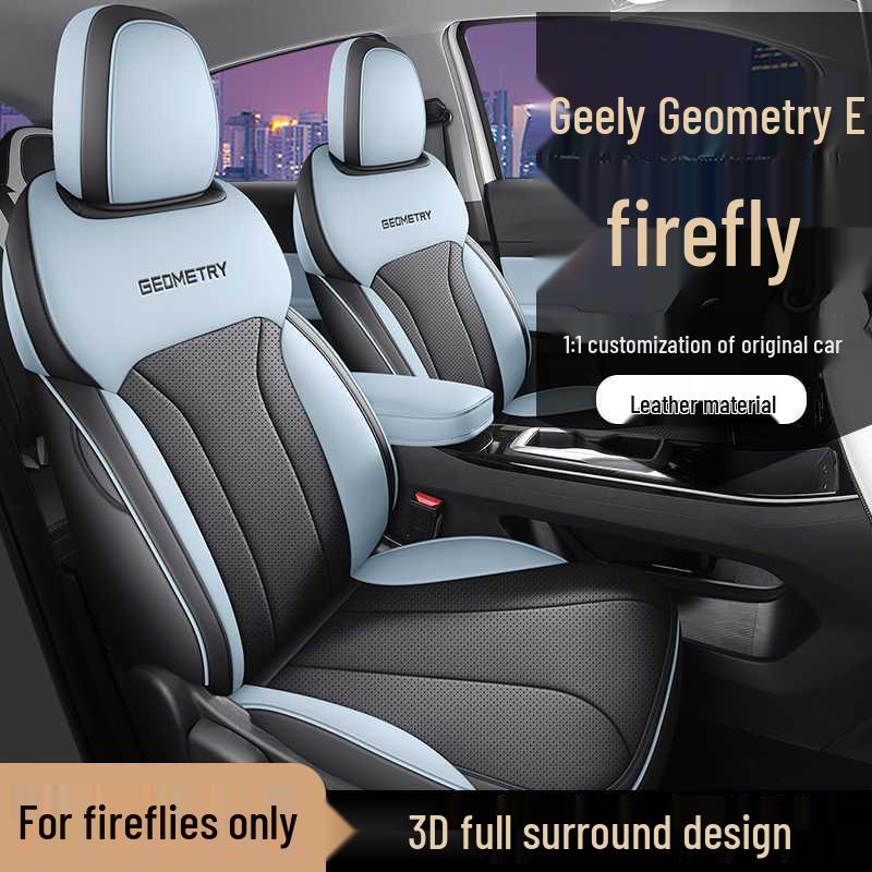 Jihe E Pokrowiec na siedzenie samochodowe Firefly Pełne pokrycie Uniwersalny - Specjalna skórzana poduszka na cztery pory roku