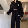 Conjunto de Sudadera Holgada y Pantalones de Chándal para Mujer Estilo Callejero Otoño/Invierno 2025