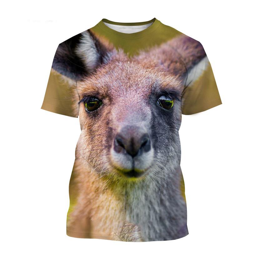 New Personality Animal 3D Print O Neck T-Shirts Summer Men Women Short Sleeve T Shirt Oversized Harajuku Tees Tops Kids Clothing