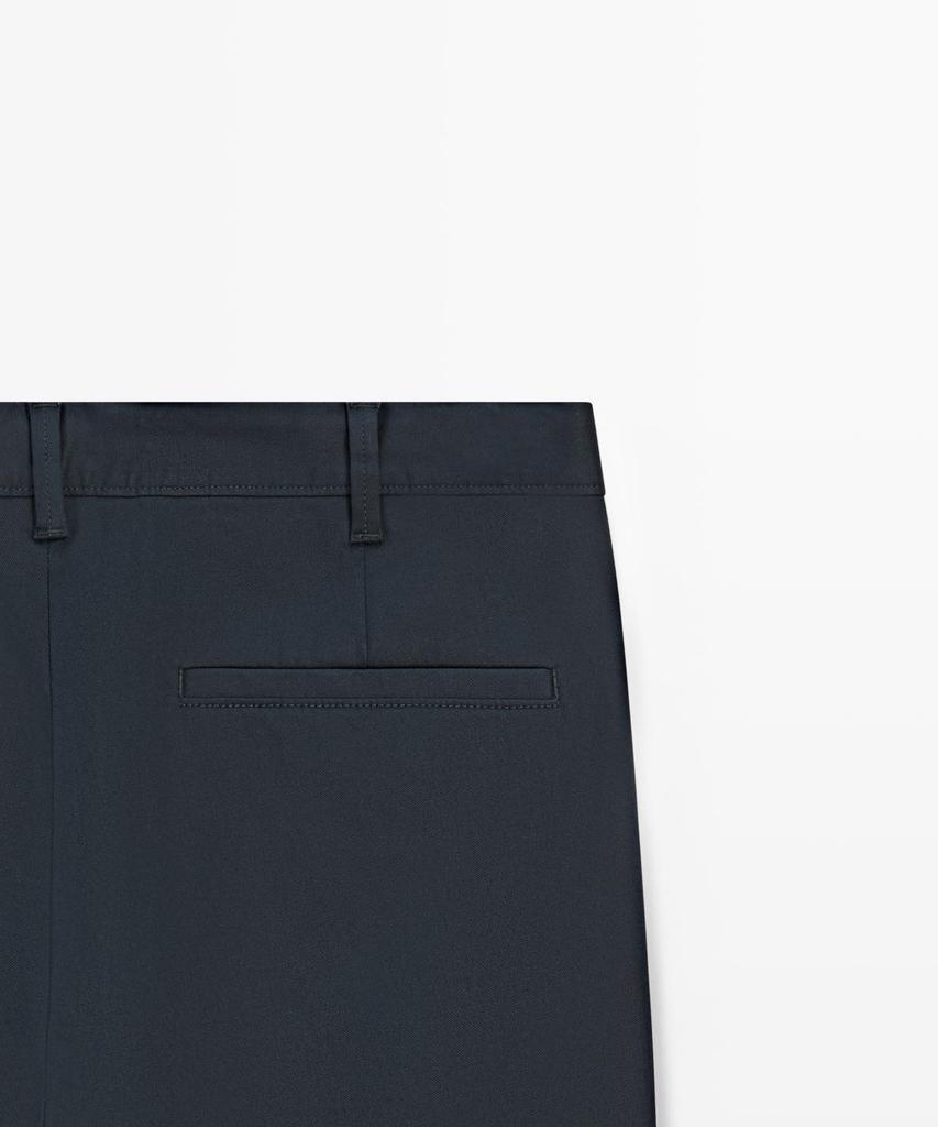 Masimodutti Cotton Blend Slim Fit Pants