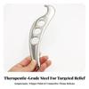 Gua Sha Massage Tool with Finger Holes Smooth Polished Muscle
