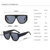  Retro Oversized Sunglasses Men Fashion Brand Designer Black Gradient Shades UV400 Women Trending Sun Glasses