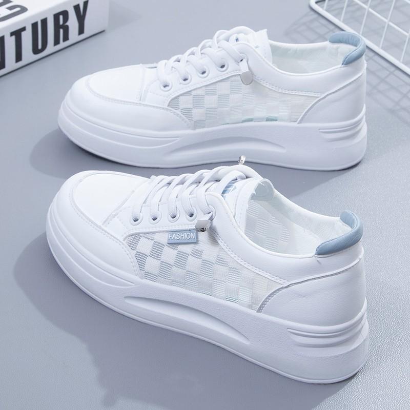 

Дышащая уличная съемка модная обувь спортивная обувь на тонкой подошве женская и женская летняя универсальная новая сетчатая белая обувь 40 синий