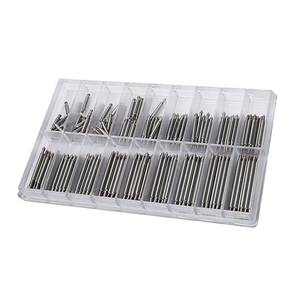 270pcs  Box 1.8mm Professional Watch Band Spring Bars Strap Link Pins Repair Accessory