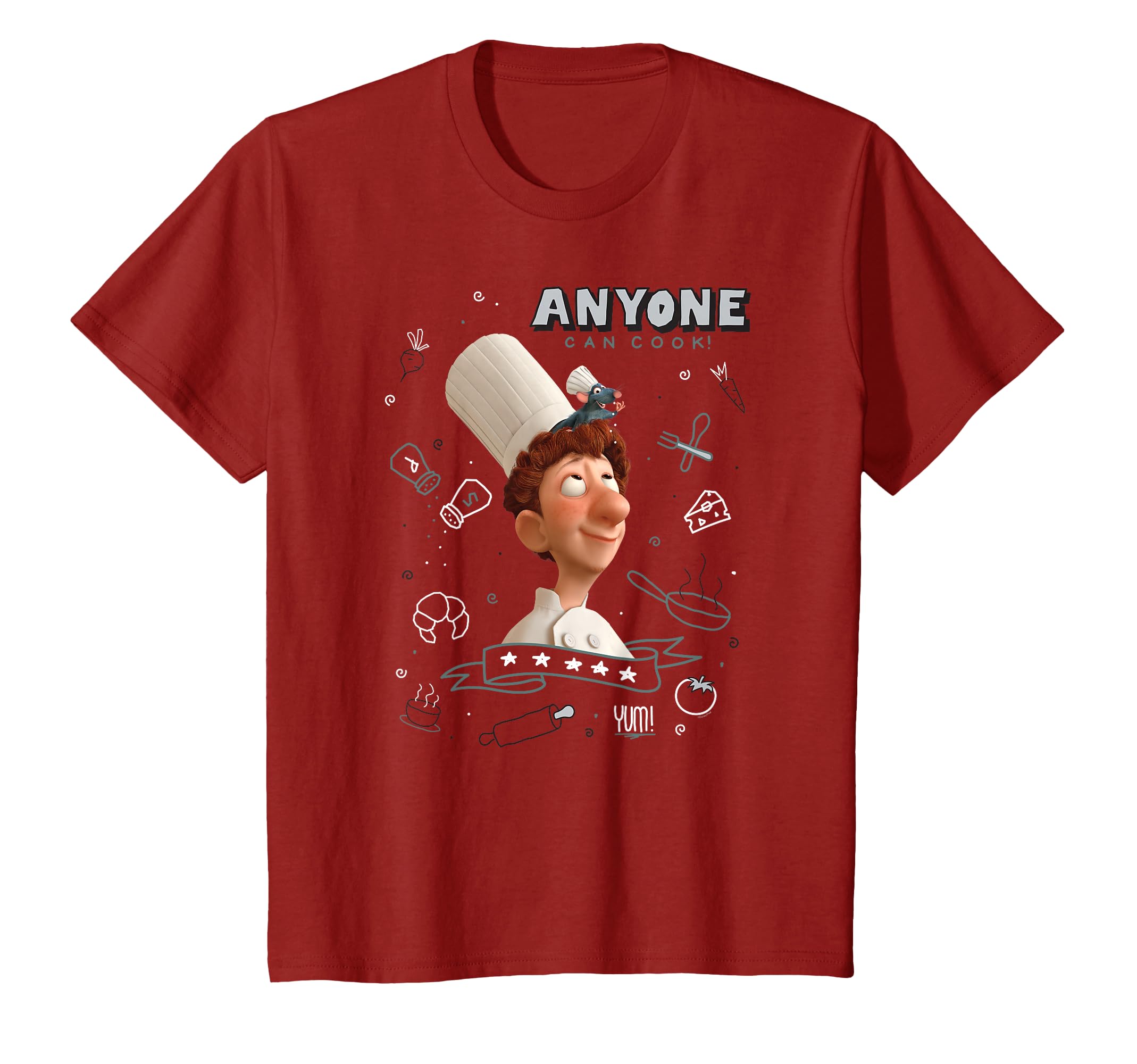 Disney PIXAR Ratatouille Remy & Linguini Anyone Can Cook T-Shirt