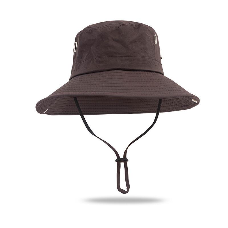 Bucket hat outdoor men's hat summer thin anti-ultraviolet women's sunshade quick-drying sunscreen breathable mountaineering hat