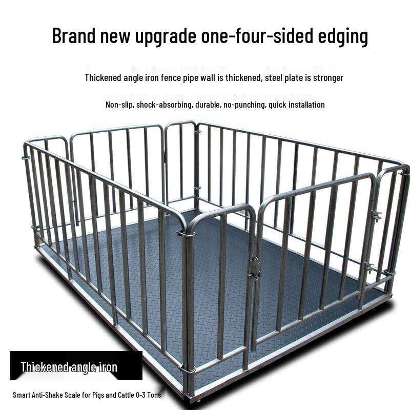 Industrial Electronic Floor Scale with Fence