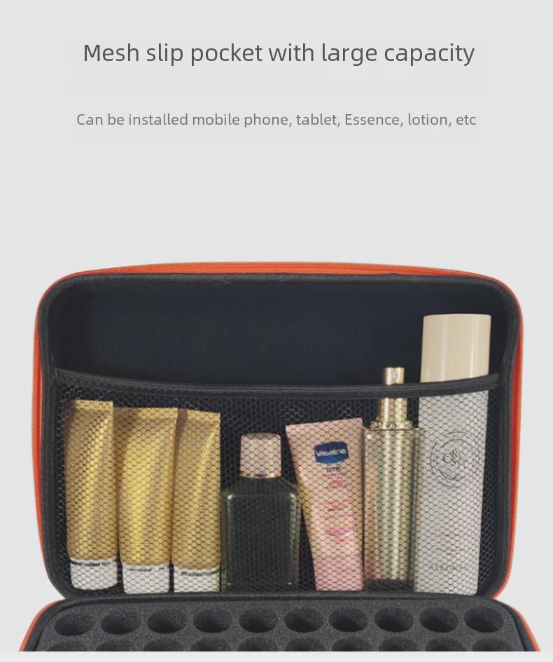 Portable EVA Essential Oil Bag - 30/60 Grid, 10ml Capacity, Shockproof, Hand-Held Storage Bag