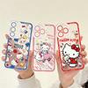 Cute Hello Kitty Transparent Casing For Xiaomi Redmi Note 15 Pro 15C 5G 14C Note 14 13 12 Pro Plus 13C 12C A5 5G 4G Case Cover