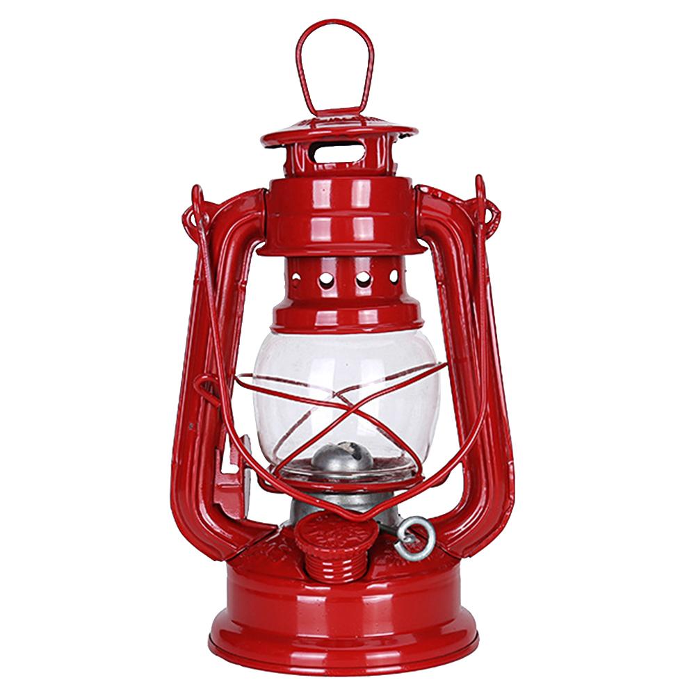 Metal Kerosene Lantern Vintage Oil Burning Lantern  Hurricane Table Lamps with Handle for Camping Home Hiking Patio
