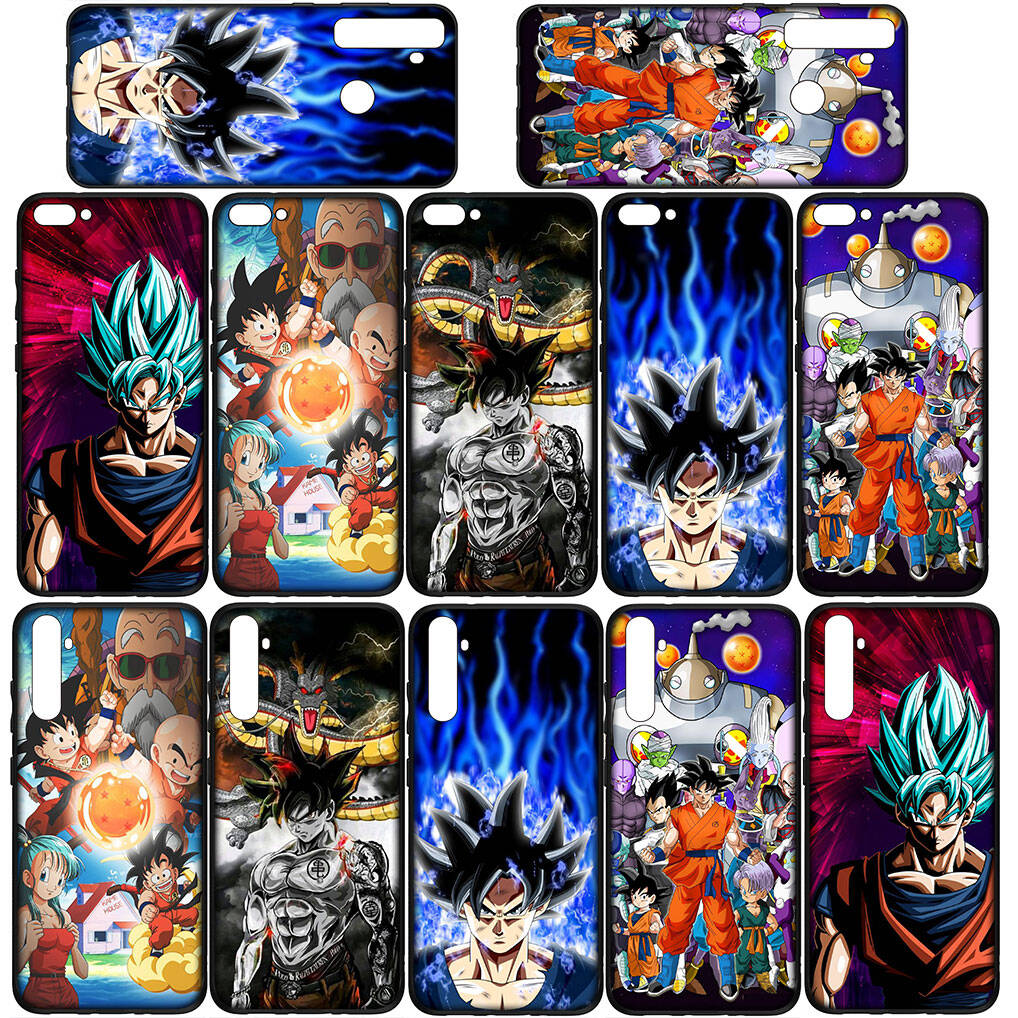 Dla Samsung Galaxy S25 S24 S23 S22 Ultra FE Plus A17 A37 A57 A56 A55 A06 A16 A15 A36 A26 A35 A05 A25 A54 A34 Etui na Telefon Kreskówka Dragon Ball Goku Pokrowiec