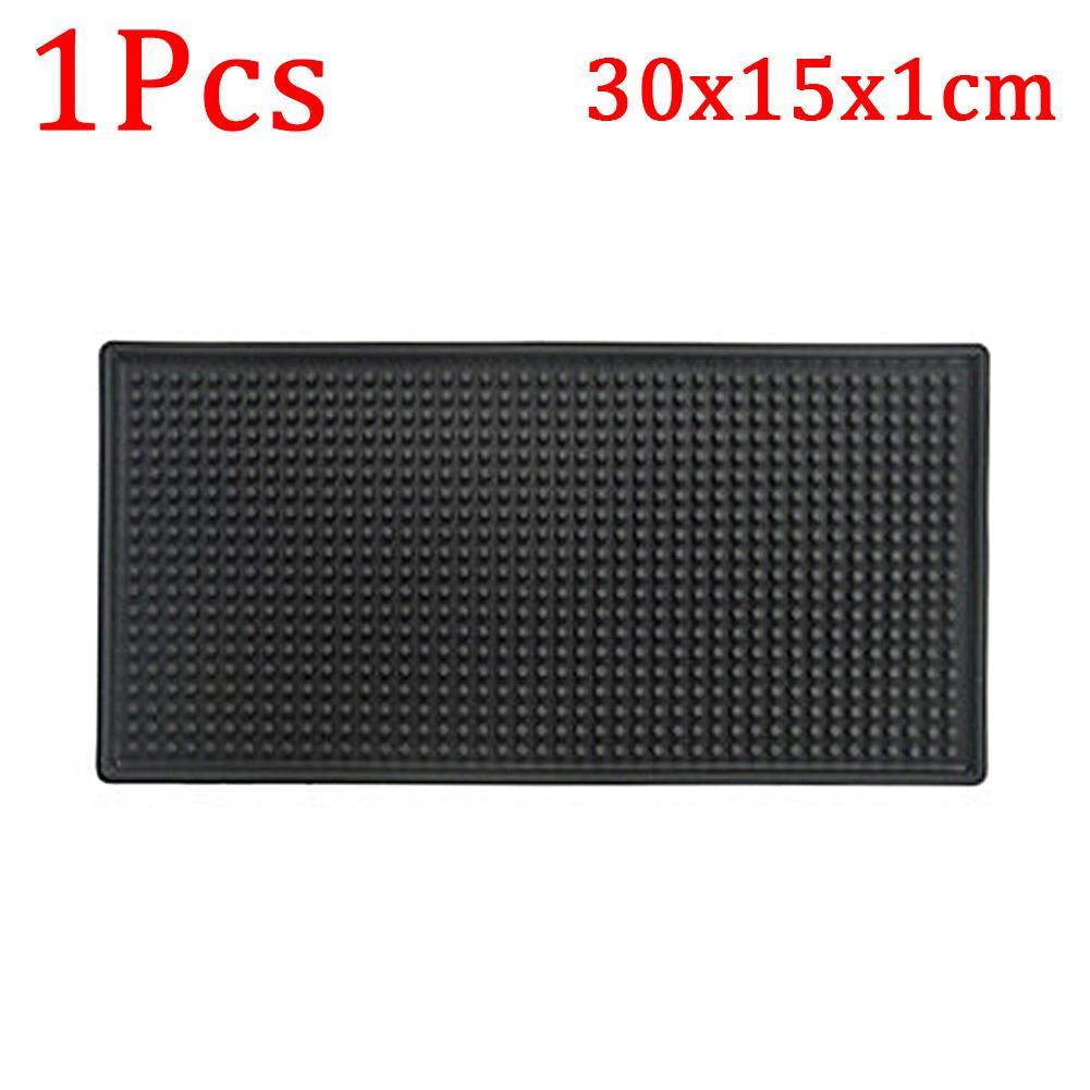 Bar Mat Rubber Coffee Bar Mats Anti-slip PVC Cup Mat Waterproof Heat Resistant Drain Mat for Bar Cafe Barista Cocktail Bartender