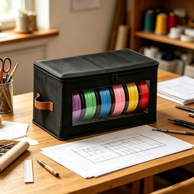 3D Printer Filament Storage Bags 3PCS Tear Resistant Thickened Pouches for Protecting 3D Filament Desktop Printer Workspace