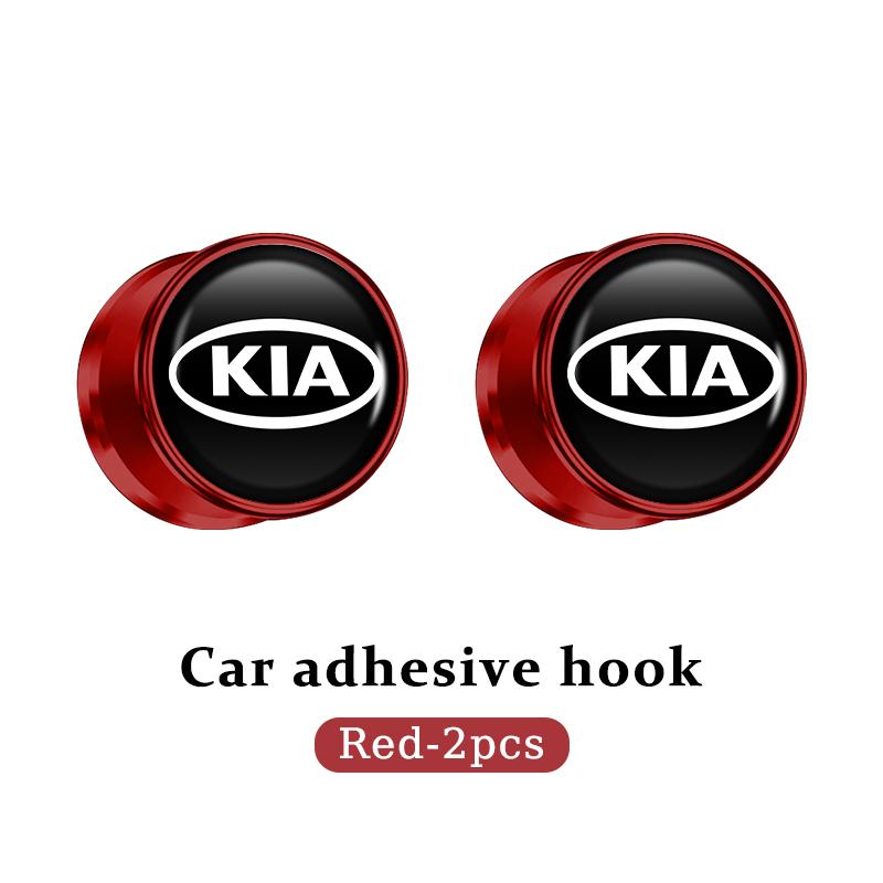 For KIA Car Hooks Small Hanger Self Adhesive Sticky Storage Auto Accessories Spectra Sedona Cadenza Proceed Sephia Stonic Carens