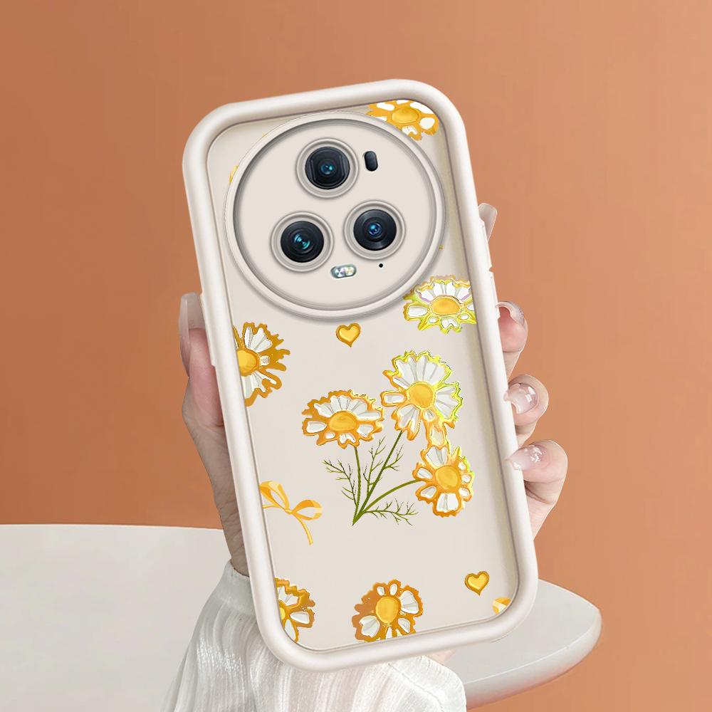 Soft Silicone Square Ladder Printing Pattern Phone Casing Full Cover Camera Shockproof Protection Rubber Case for Huawei Honor