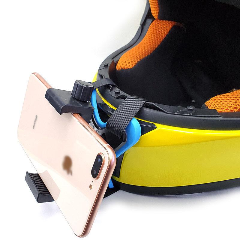 Držák na bradu pro motocyklovou helmu, držák telefonu na motocykl, cyklistiku, jízdu na koni, natáčení, stojan na mobilní telefon, držák sportovní kamery pro GoPro