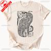 Korean Folk Art Tiger TalisUnisexic Graphic Tshrit Asian Art Casual Printed Fashion Loose Harajuku Unisex TShirt Short Sleeve Tees