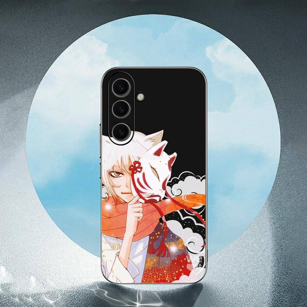 T-Tomoe Kamisama For Samsung Galaxy S25 S24 S23 Ultra S22 S21 Plus S20 Black Soft Silicone Protective Case