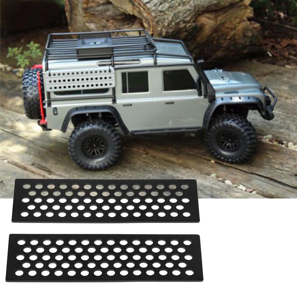 2pcsCelsiusset Aluminium Sand Ladders Recovery Board Ramp Tool for 1Celsius10 RC Crawler(Black)
