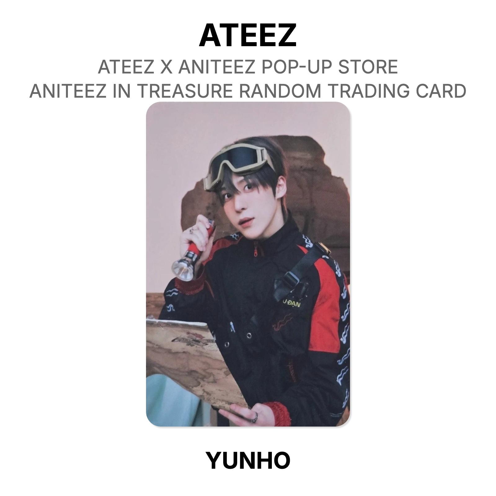 ATEEZ X ANITEEZ POP-UP STORE ANITEEZ IN TREASURE RANDOM TRADING CARD Official Photocard YUNHO