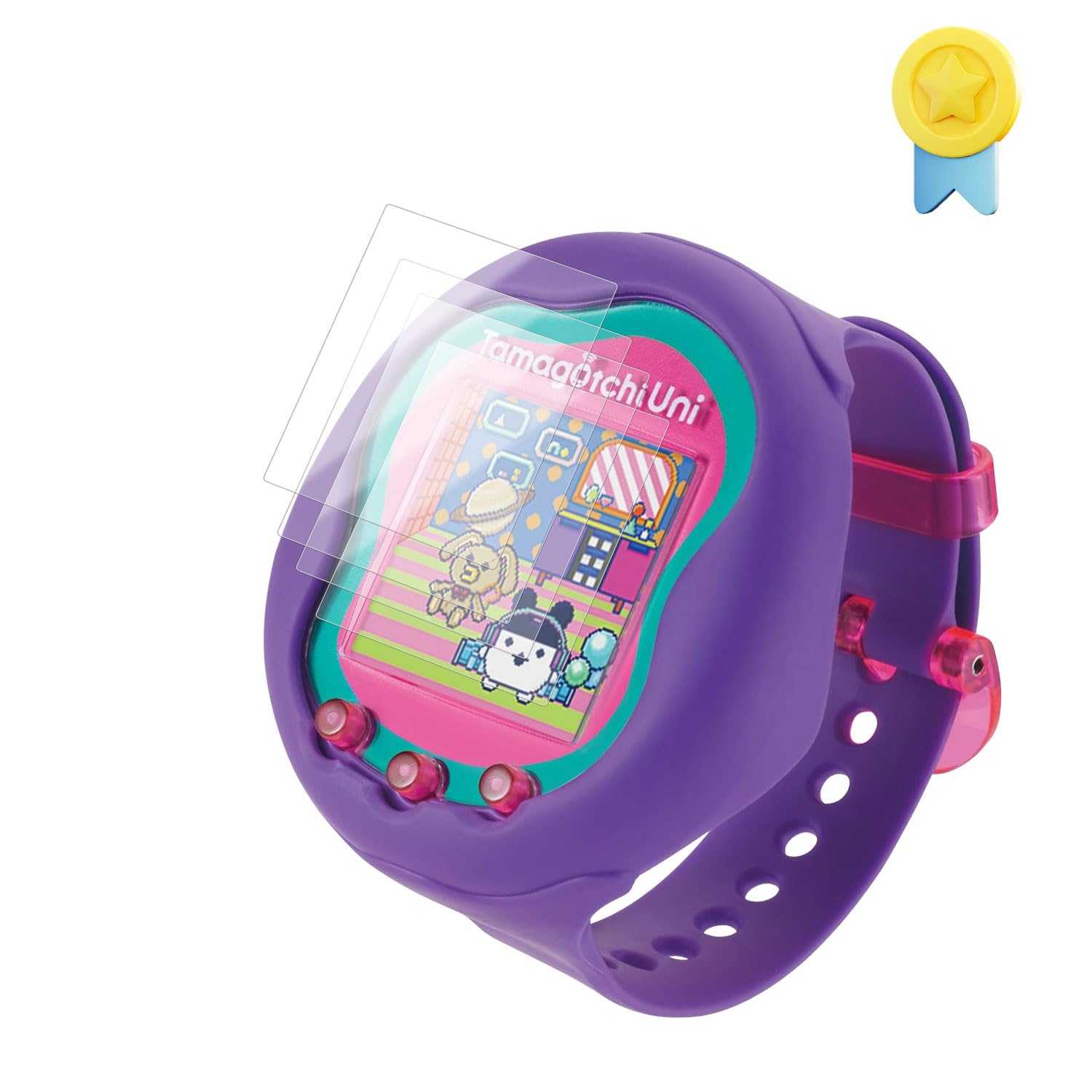 

of Tamagotchi Uni Electronic Pet Toy Film Protective Film 3D Full Protection HD High Transmittance Zero Bubble Ultra Thin Water and Oil Repellent