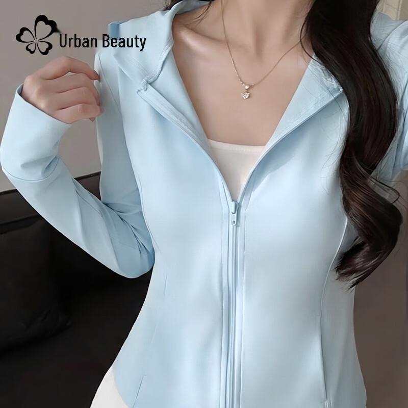 Women s Hooded Slim Fit Ice Silk Sun Protection Jacket S