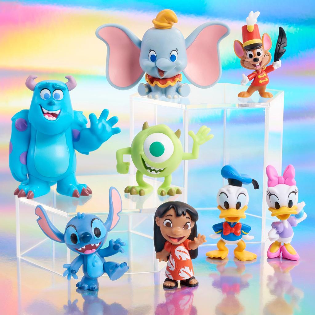 Just Play Disney 100th Anniversary Dynamic Duo Celebration Collection Limited Edition 8 Piece Figure Pack Ages 3+