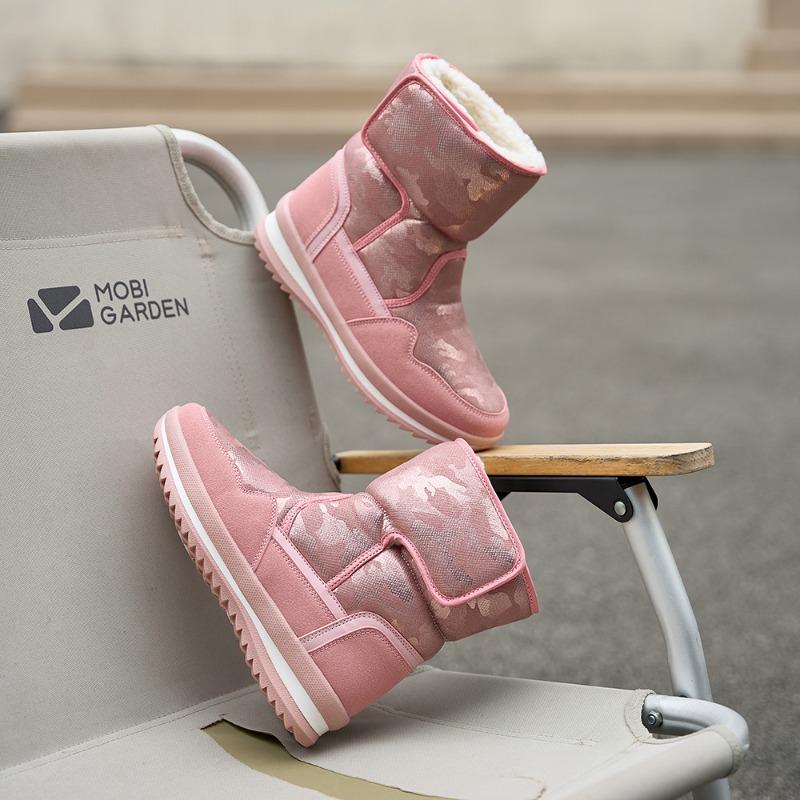 

Winter hot-selling warm thickened wool snow-proof and non-slip parent-child models girls snow boots women s medium tube cotton shoes 42