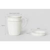 Sseuim Grace Cutlery Container, Ivory, 1 Piece, Korean Popular Tableware