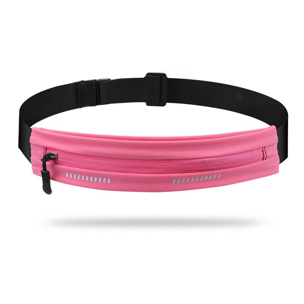 

Men Women Gym Adjustable Running Waist Bag Phone Pouch Waist Pack Sports Bag рожевий