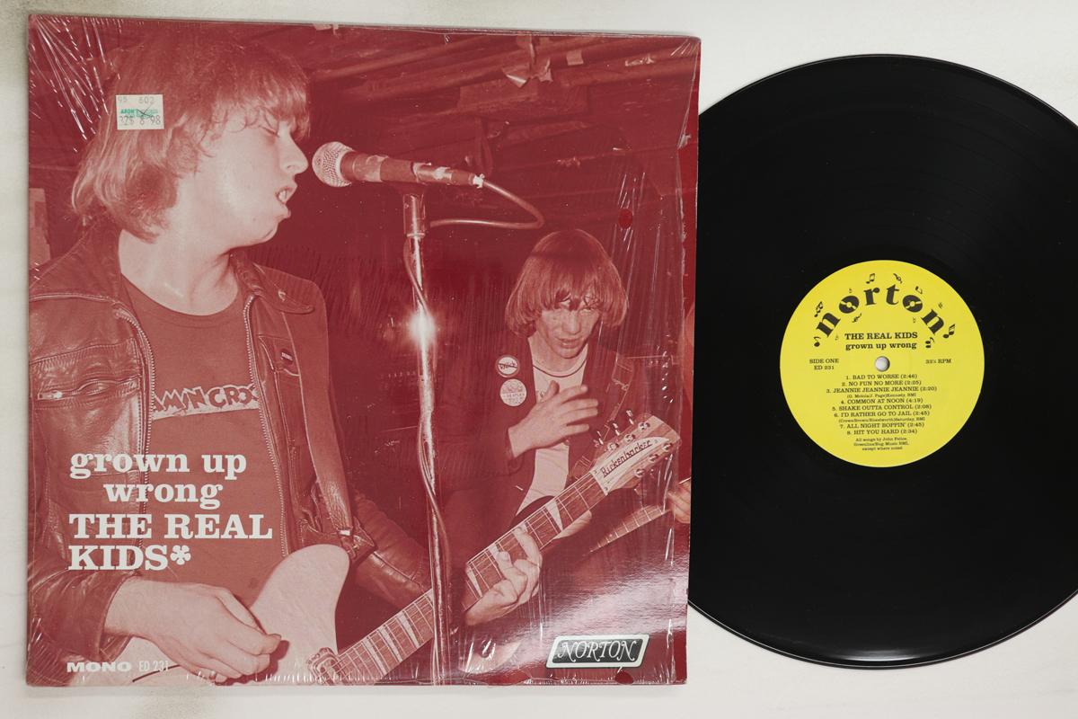 

LP Record REAL KIDS - Grown Up Wrong ED231 NORTON 1993 US Rock Used