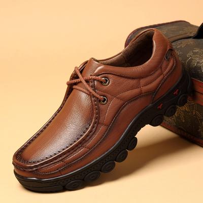Cousu main Cuir Véritable Chaussures Décontractées pour Homme Baskets de Conduite Confortables Antidérapantes Chaussures de Randonnée pour Homme Extérieur Confortables Chaussures de Trekking