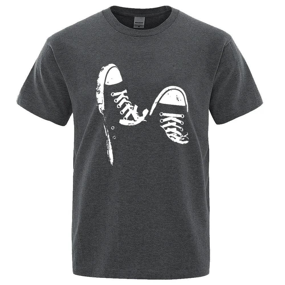 Hot Sale 100% Cotton Casual Short Sleeve Skate Shoes Men T Shirt Summer Breathable Clothes O-Neck Oversized Short Sleeves Unisex