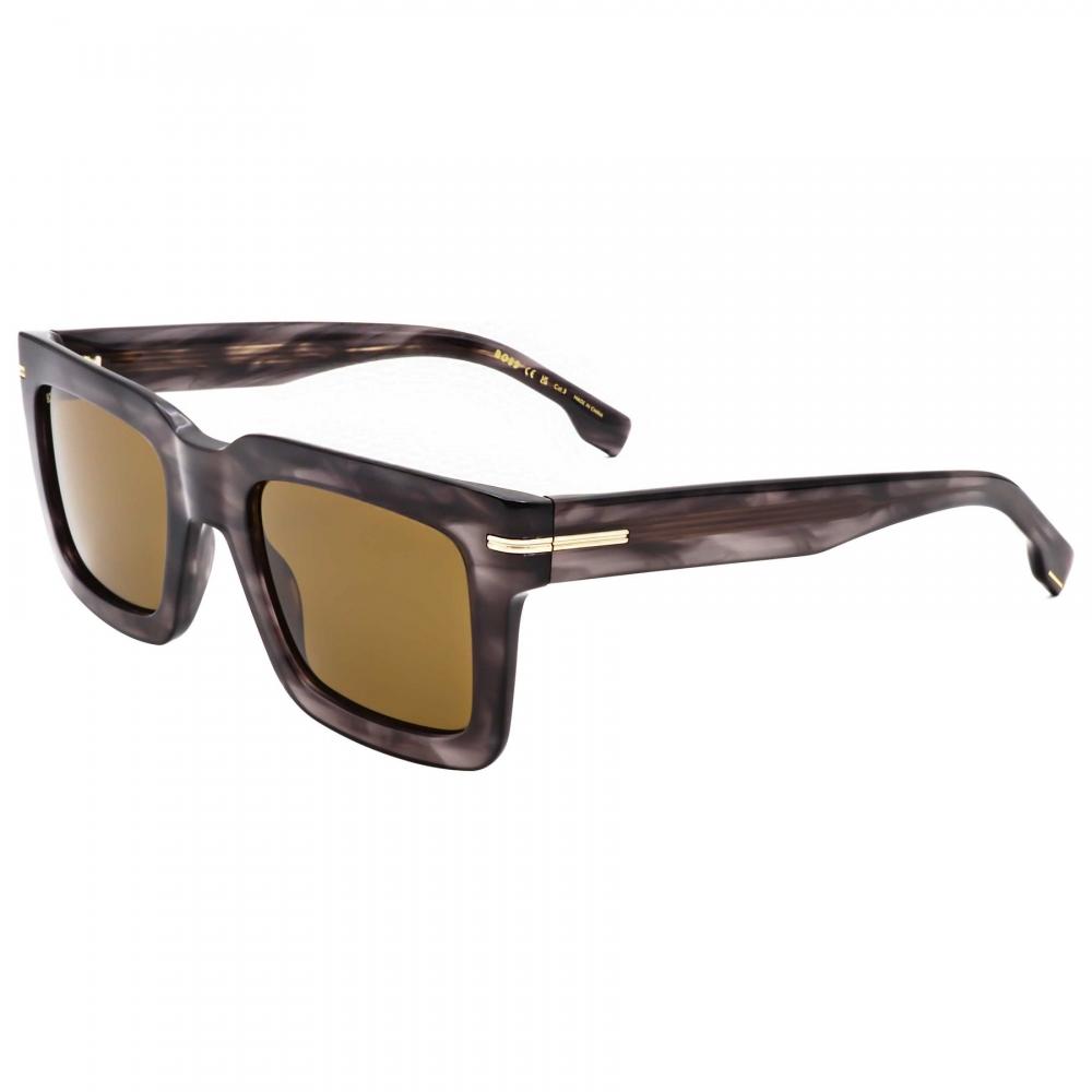 Hugo BoSS Men S 51 Mm Brown SunglaSSeS Grey Horn